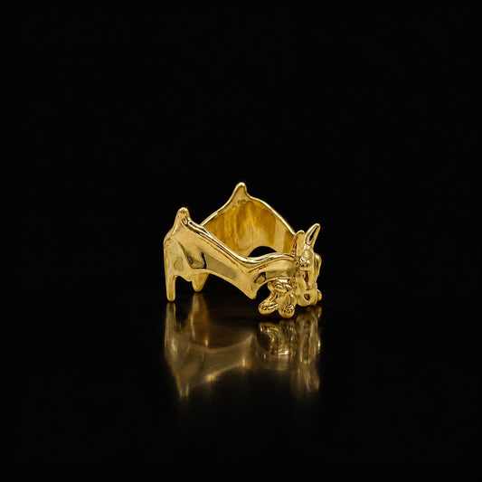 Overheat - 14K Solid Gold Charizard Inspired Ring (Limited Edition)