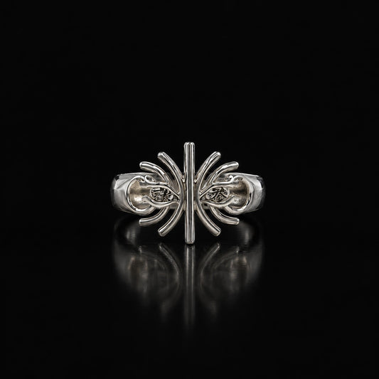 Upper Rank 3 - Solid Silver Akaza Inspired Ring