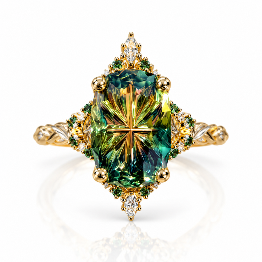 Vine bespoke engagement ring